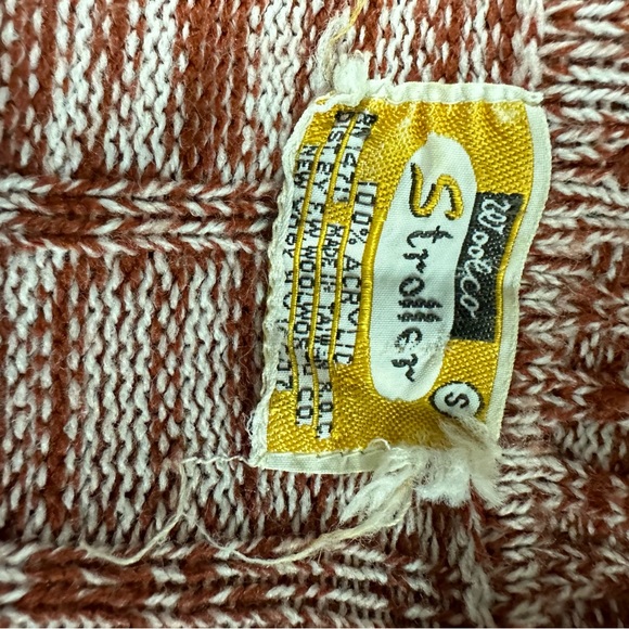 Vintage 70s Woolco Stroller Space Dye Cardigan Sweater with Pockets Womens S - Picture 7 of 7